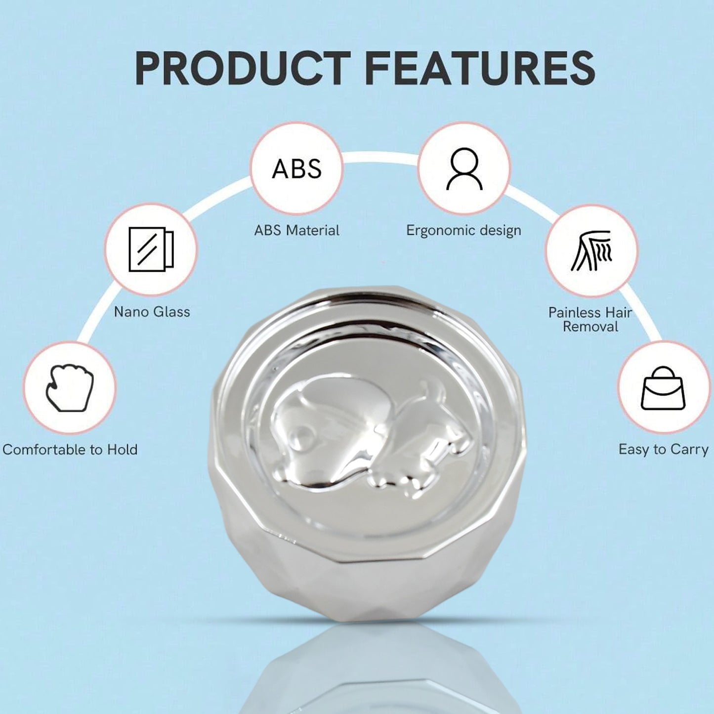 Nano Hair Remover For Arms Legs Back One Sided Skin Hair Remover (1 Pc) - Happy Price - Image 3