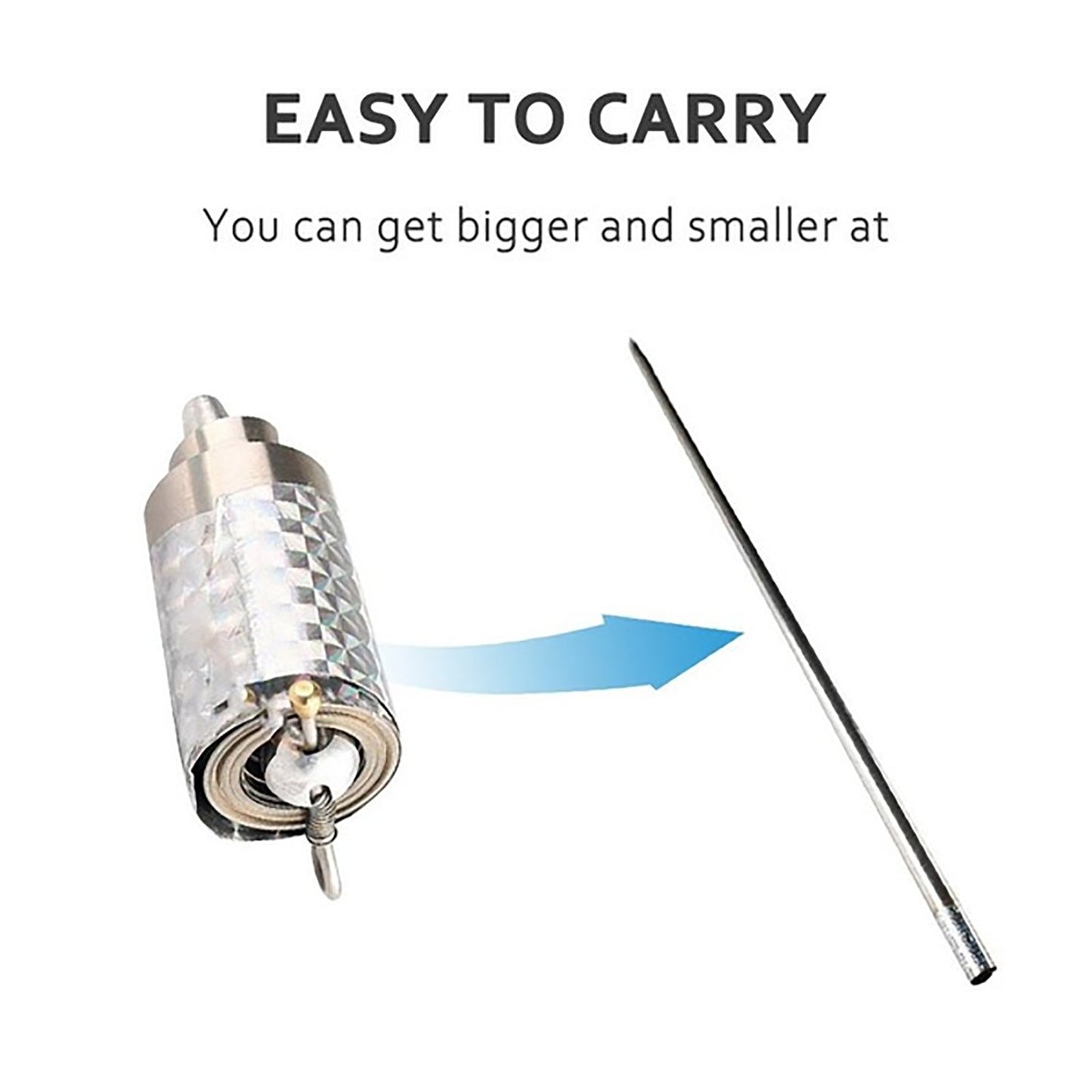 Magic Toy Metal High Elasticity Steel Silver Appearing Cane Magic Toy Magic Steel - Happy Price - Image 5