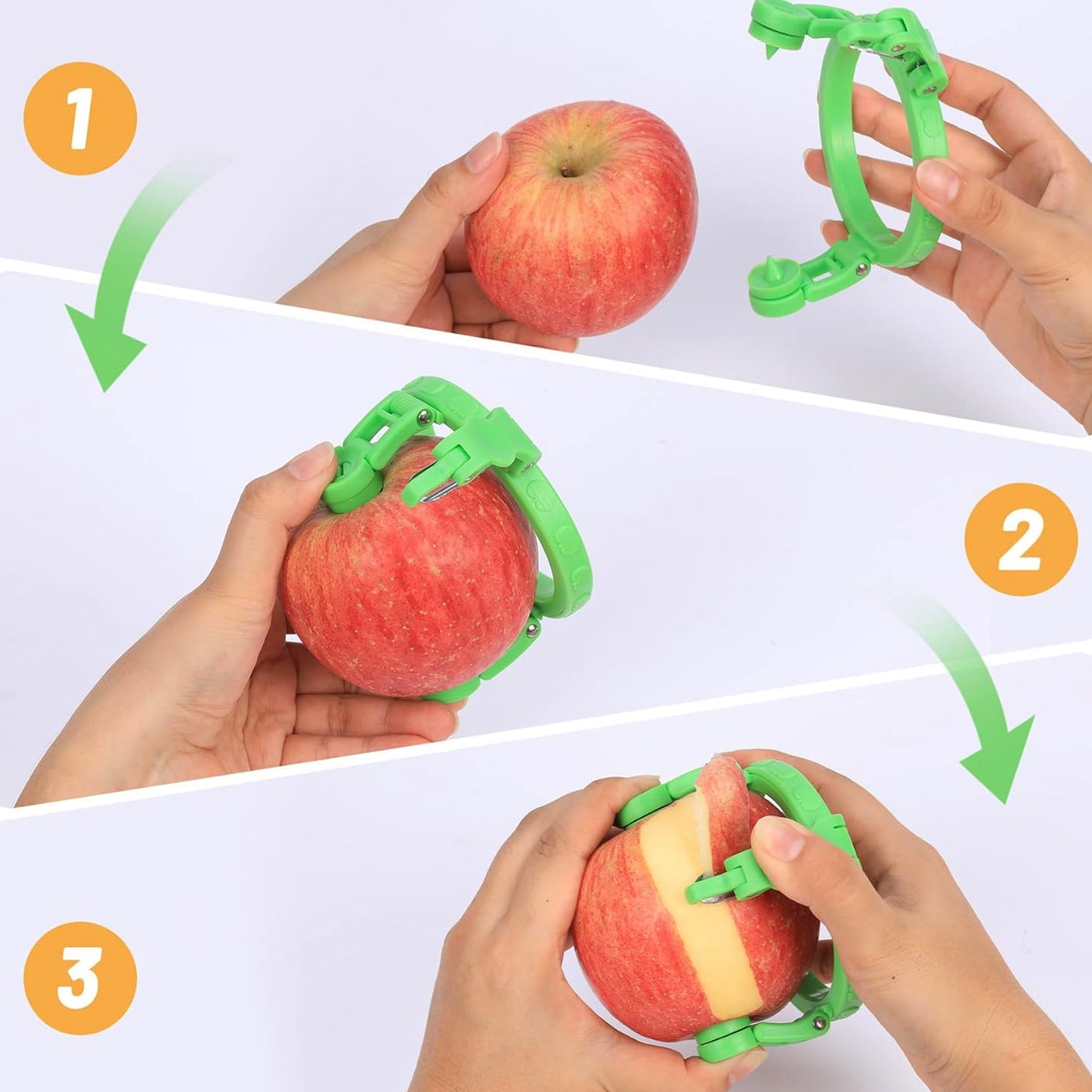 Adjustable Fruit & Vegetable Peeler with Holder Ring - Easy Kitchen Tool - Happy Price - Image 5