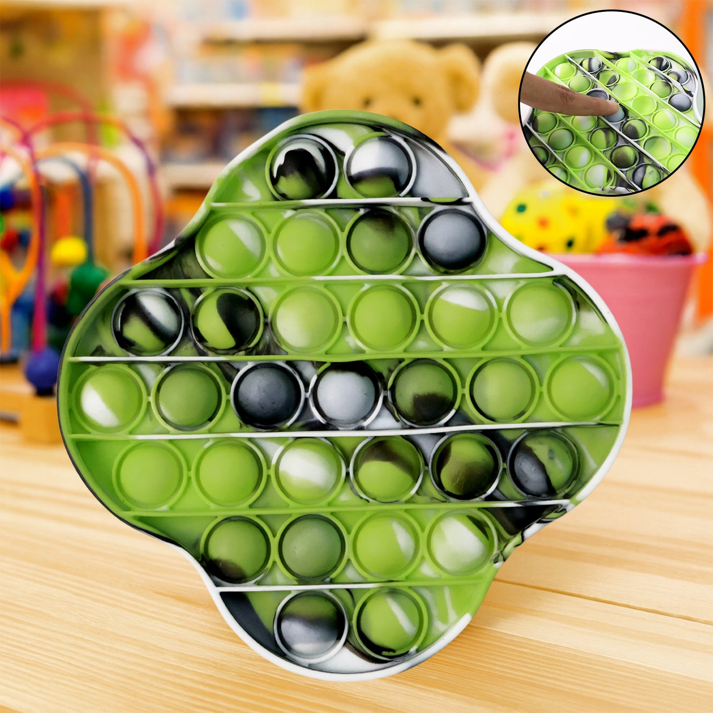 Cloud Shape Silicone Pop It Fidget Toy for Stress Relief (1 Pc) - Happy Price - Image 3