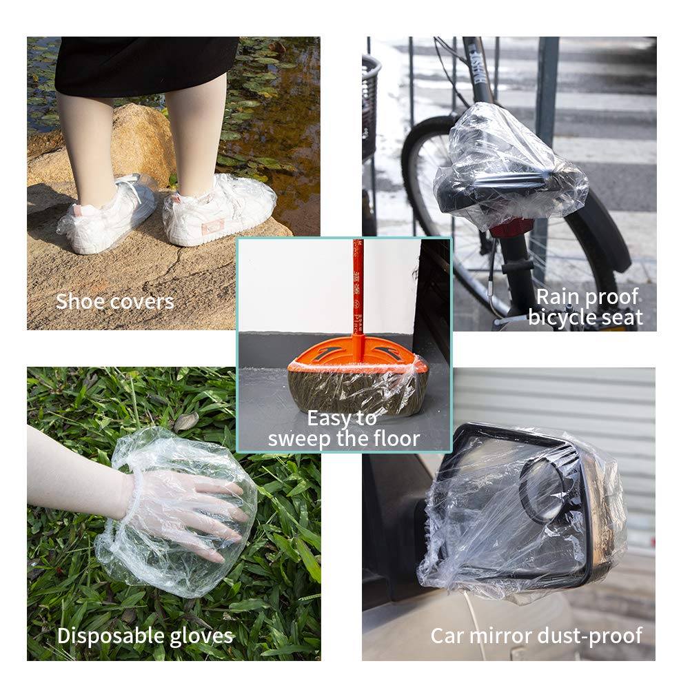 Disposable Shower Caps For Women Larger Thicker Waterproof And Individually Wrapped Plastic Elastic Hair Bath Caps For Hotel And Spa Hair Salon Home Use Portable Travel (Pack Of 12) - Happy Price - Image 5