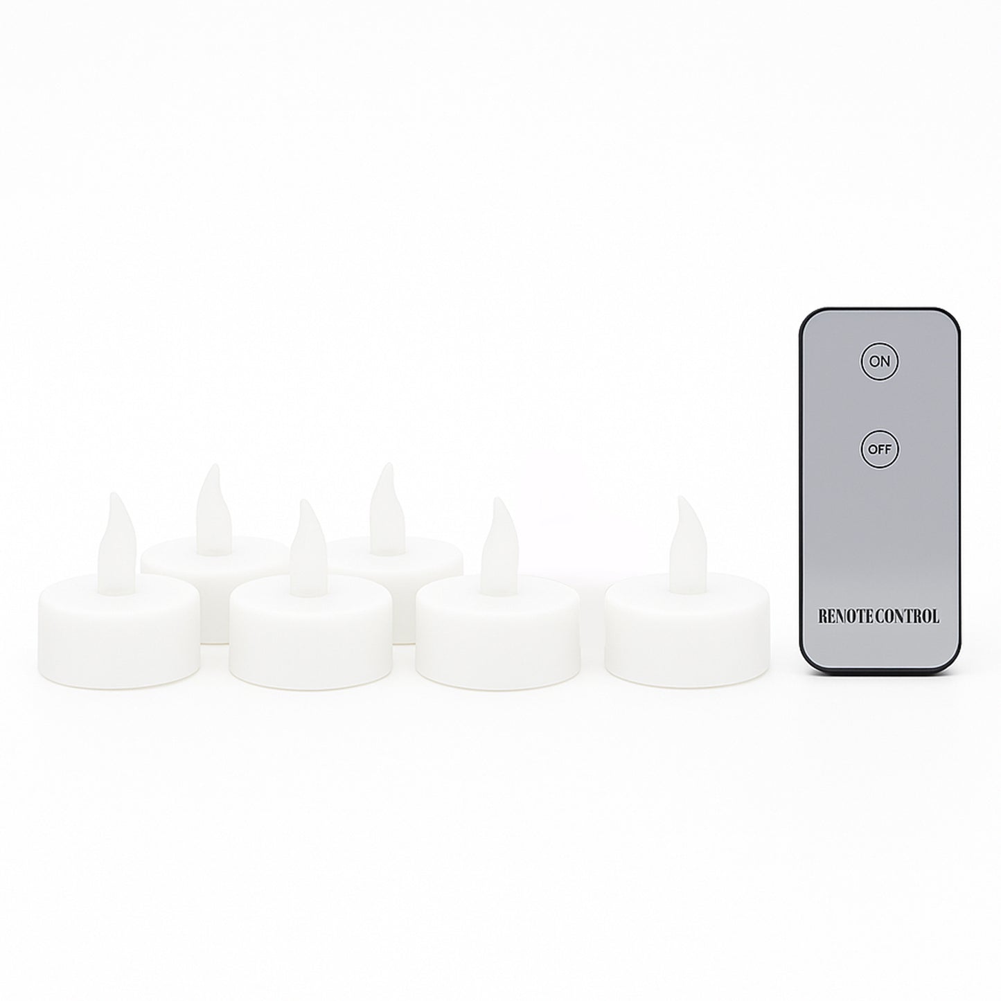 6 Piece LED Flameless Candle Set with Remote - Warm Flickering Glow - Happy Price - Image 2
