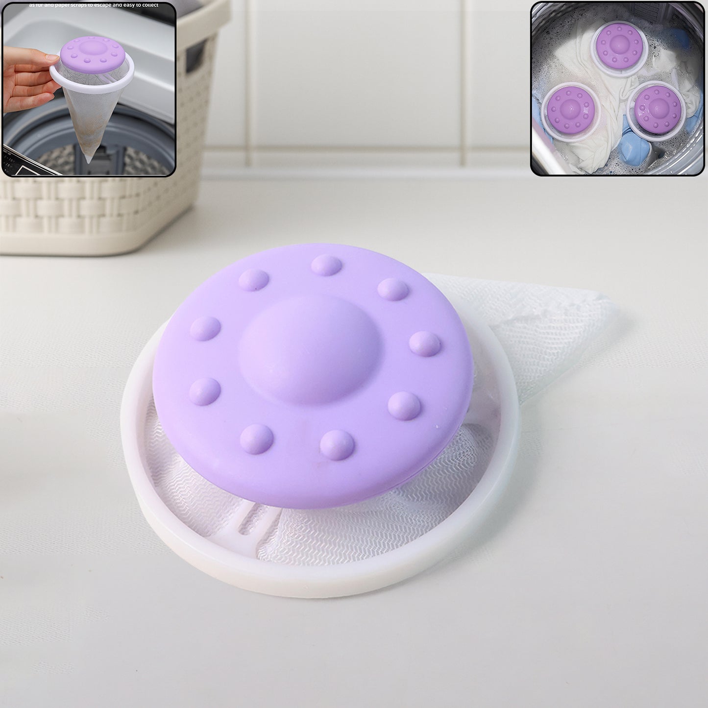 Floating Washing Machine Lint Catcher Bag (1 Pc) - Happy Price - Image 3