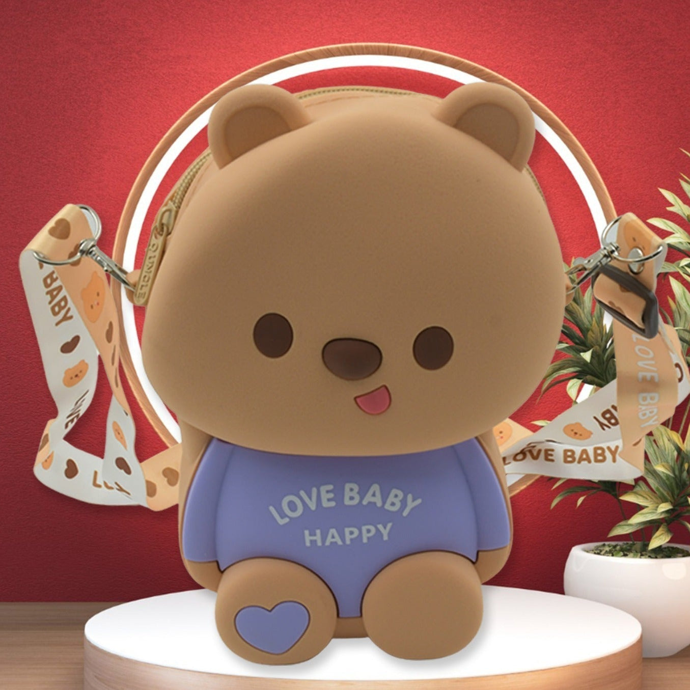 Cute Cartoon Girls Backpack Shoulder Bag Purse Portable Mini Silicone Handbag Girls Childrens Bagpurse For For Girls Women Gift Girls Bag Accessories (1 Pc) - Happy Price - Image 1