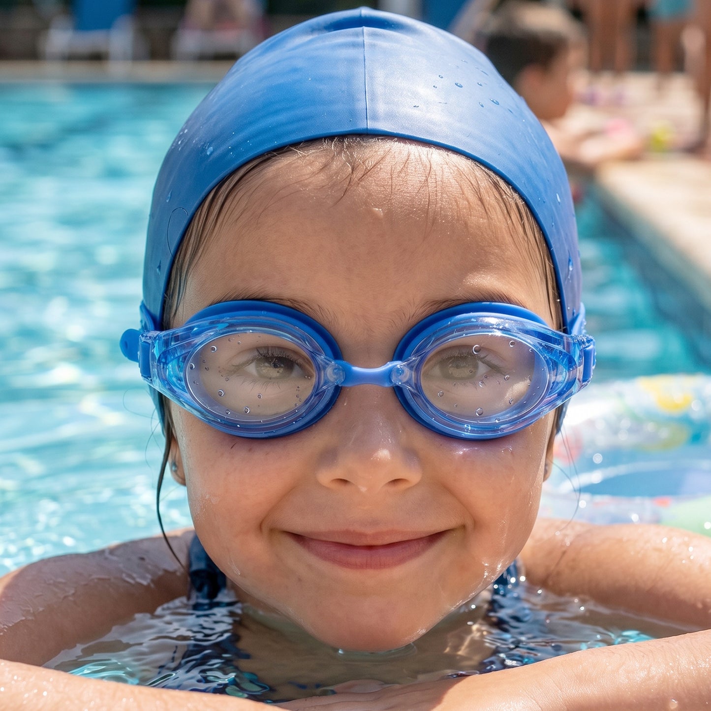 Kids Professional Style Swimming Goggles With Anti-fog  1 Pc
