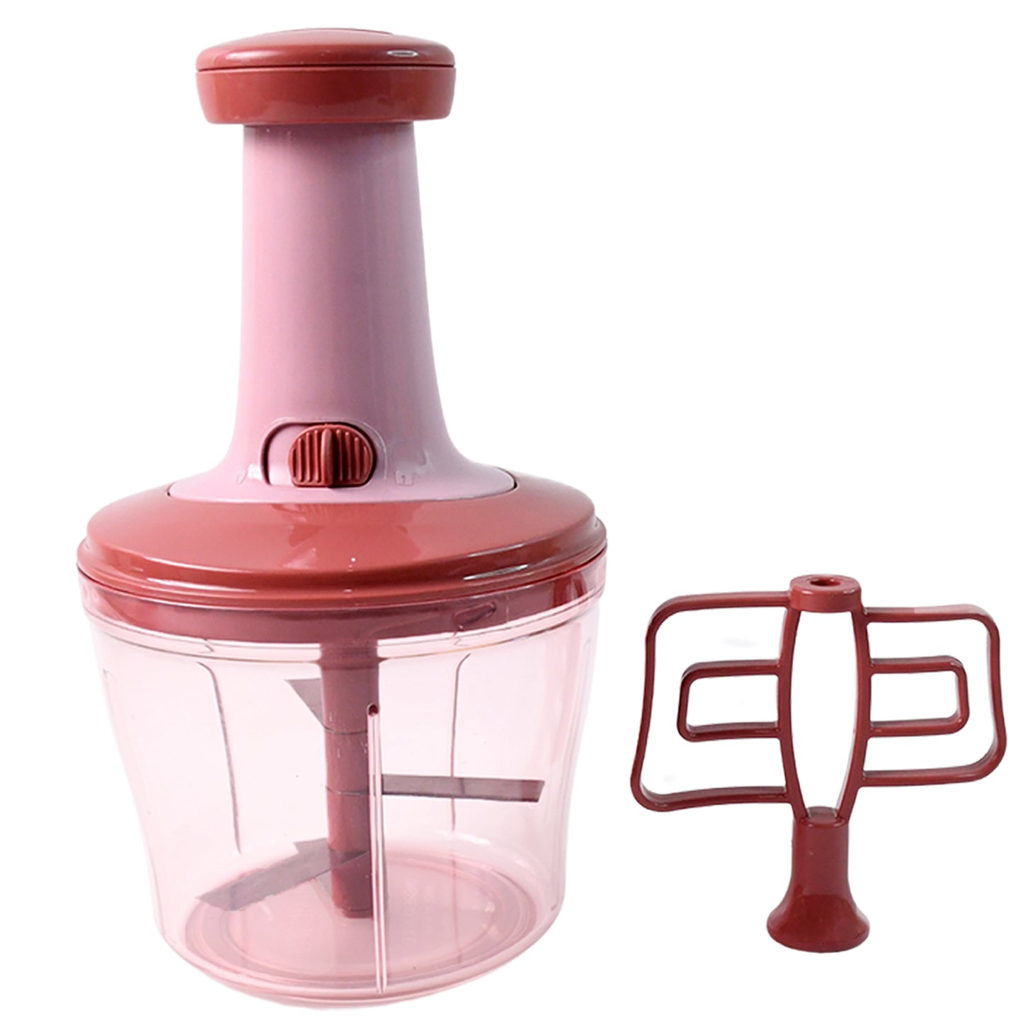 Apex  Quba Push Chopper With Stainless Steel Blades (1000ml) - Happy Price - Image 4