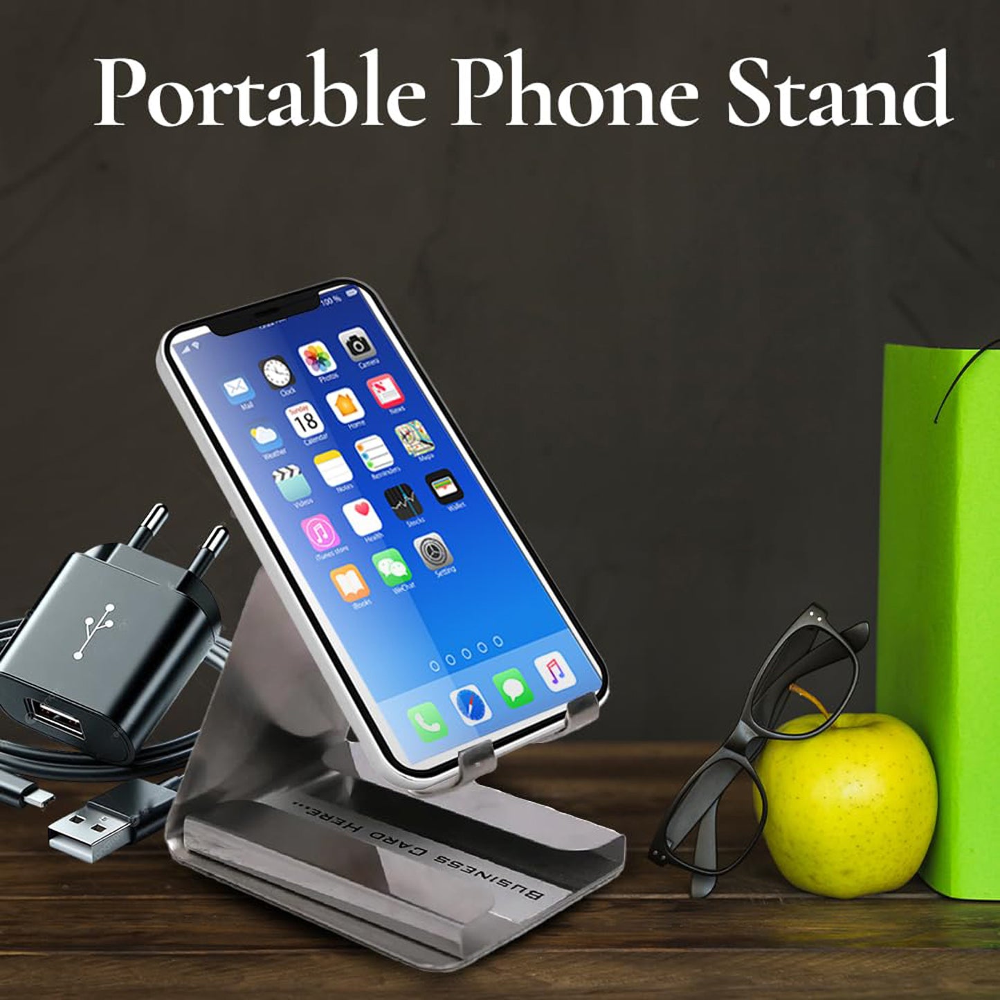 Compact Mobile Phone Desk Stand Holder (1 Pc) for Smartphones - Happy Price - Image 3