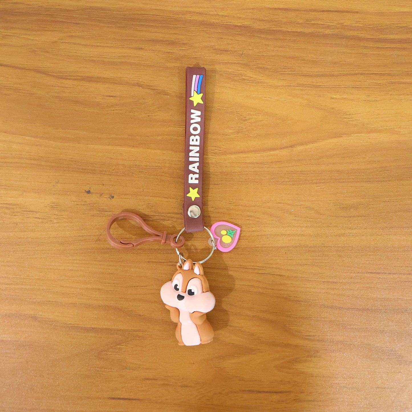 Cute Animal Silicone Keychain with Rainbow Strap - 1 Pc - Happy Price - Image 7