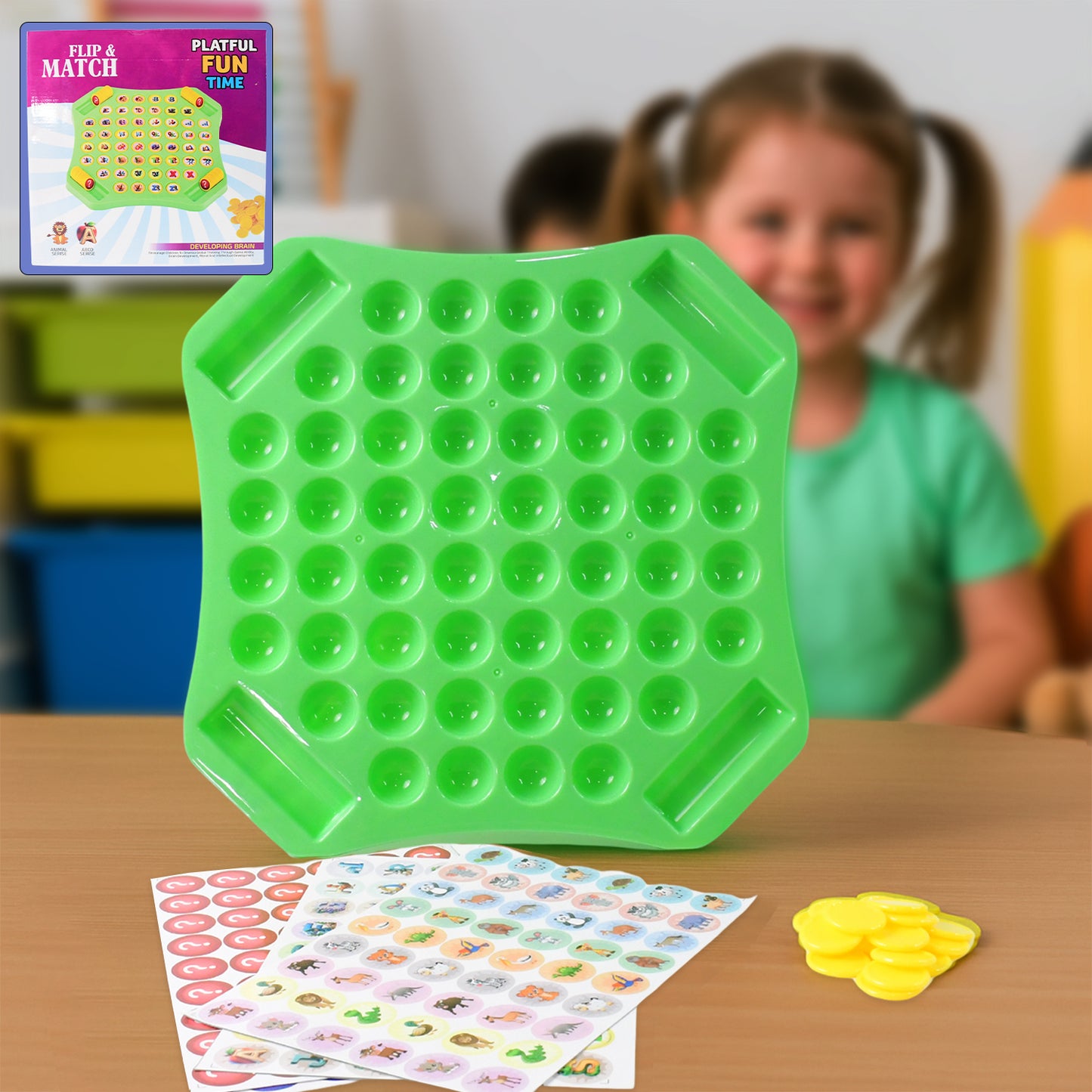 Flip & Match Educational Puzzle Game for Kids (1 Set) - Happy Price - Image 3