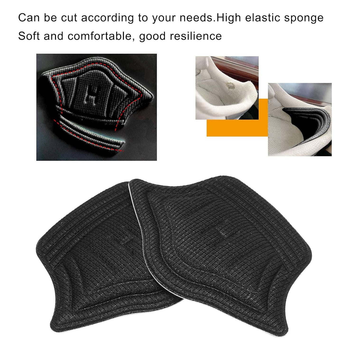 Heel Cushion Pads Widely Applicable Protective Shoe Insoles (1 Pair) - Happy Price - Image 5