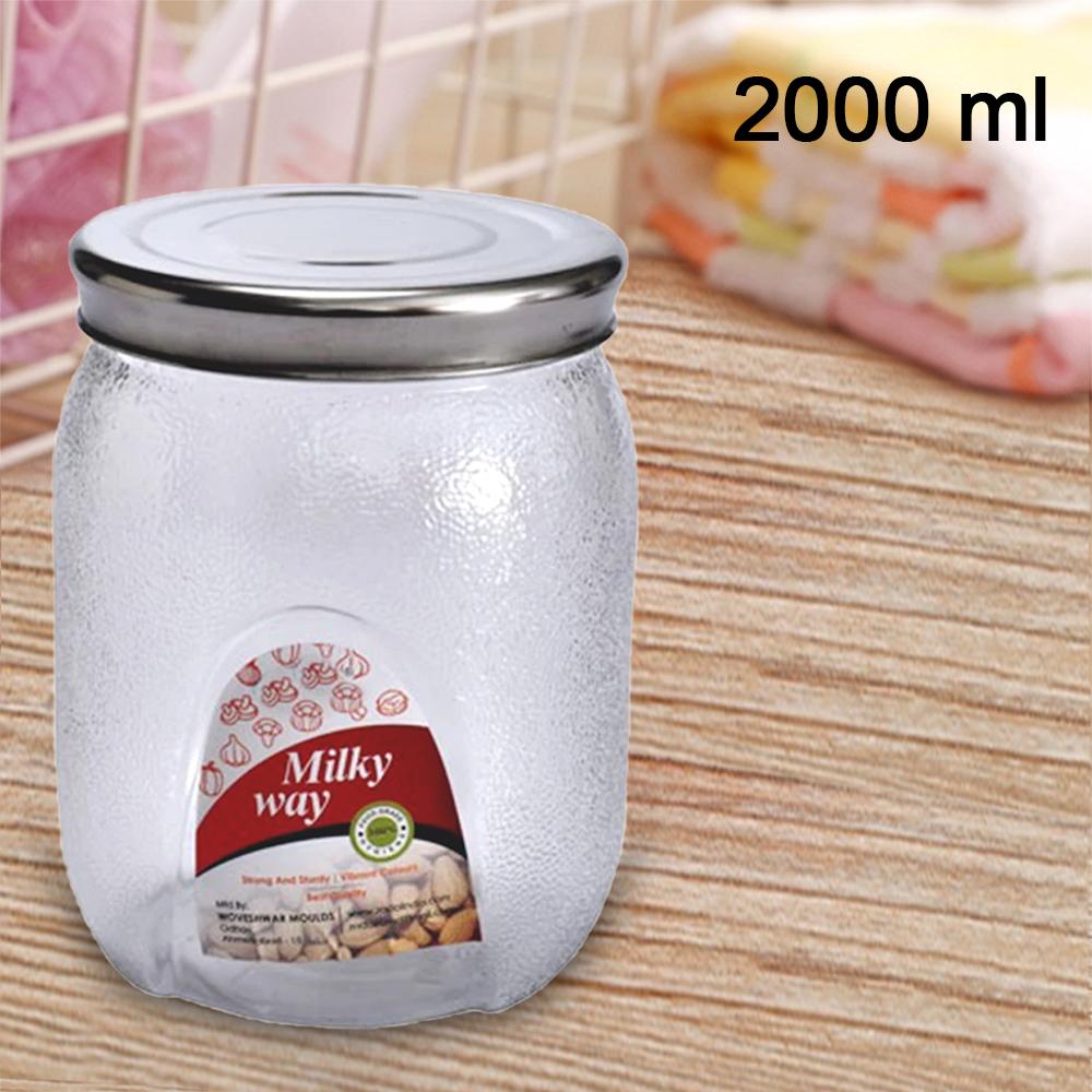 Mason Jar With Airtight Lids (2000 Ml) - Happy Price - Image 2