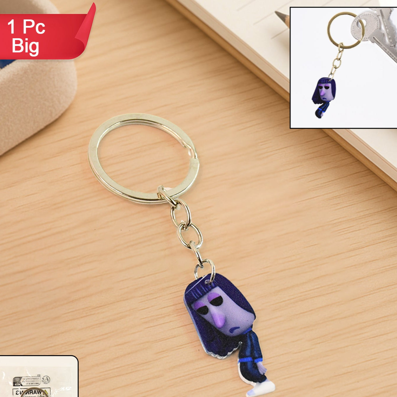 Big Size Cartoon-themed Character Keychain (1 Pc) - Happy Price - Image 1