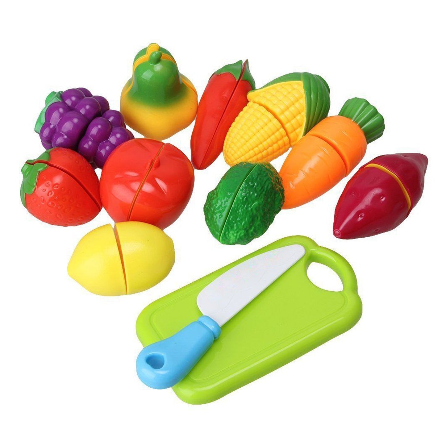 Plastic Fruits N Veggies Exclusive Collection Of Realistic Sliceable Fruits - Happy Price - Image 3