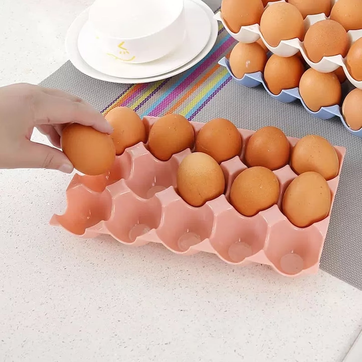 2206 Egg Trays For Storage With 15 Eggs Holder - Happy Price - Image 6