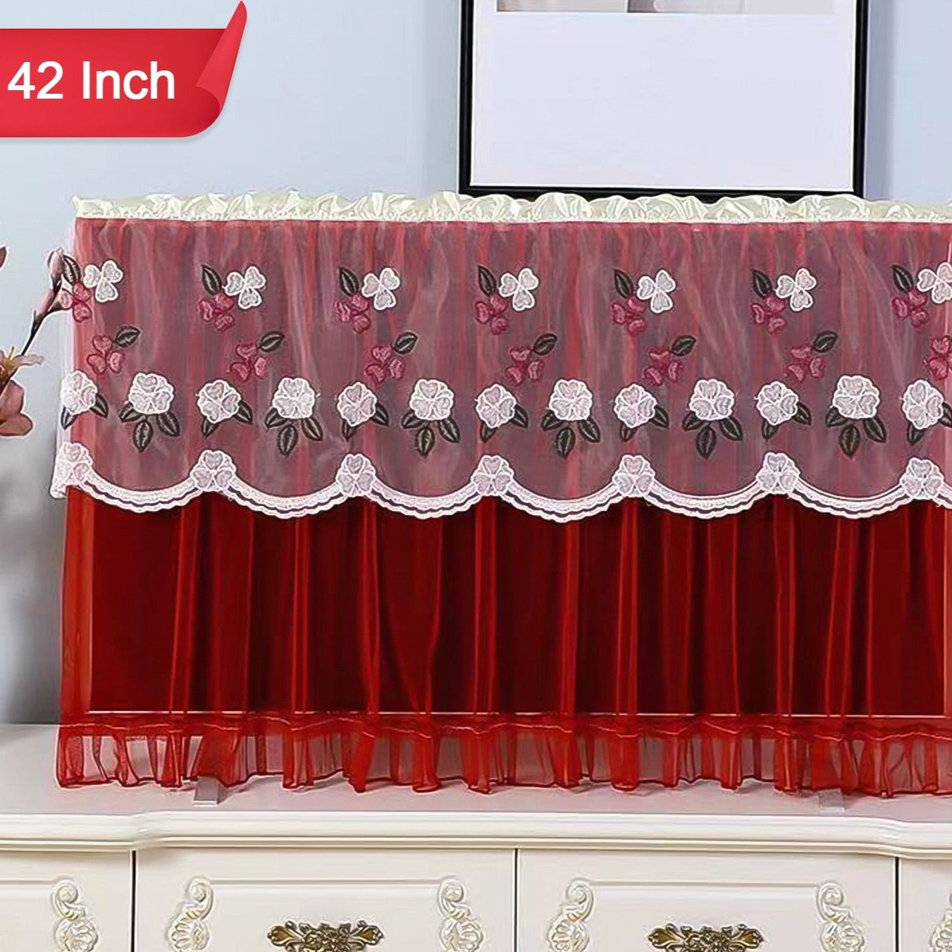 Dustproof Cover For Indoor Tv Screen Protector Cloth Cover (42 Inch  Mix Color) - Happy Price - Image 1