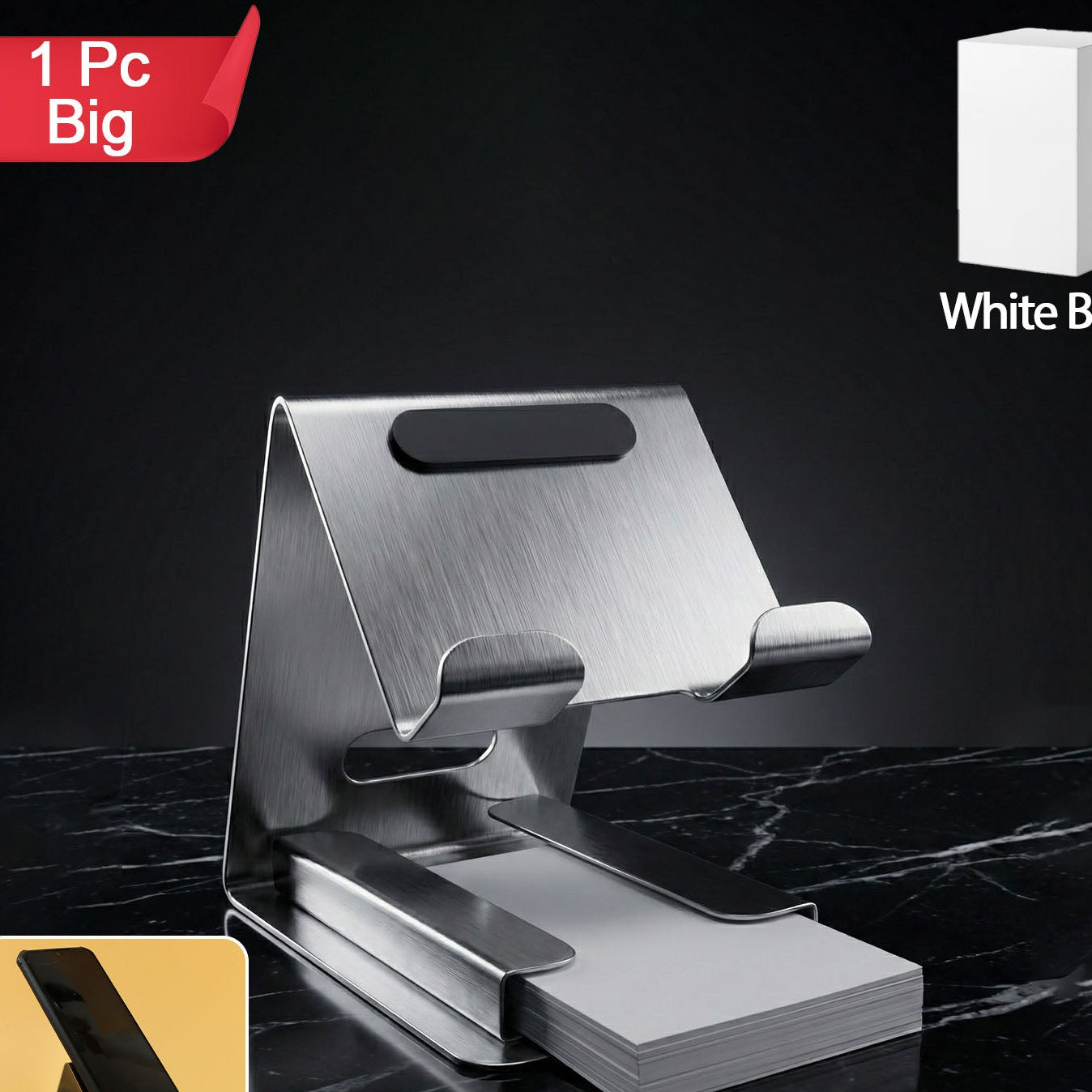 Premium Large Desktop Phone Stand Holder for Smartphones (1 Pc) - Happy Price - Image 1