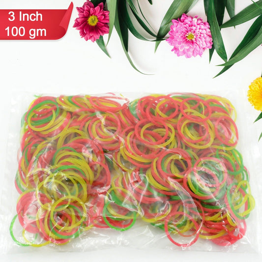 Rubber Band For Officehome And Kitchen Accessories Item Products Elastic Rubber Bands Flexible Reusable Nylon Elastic Unbreakable For Stationery School Multicolor - Happy Price - Image 1