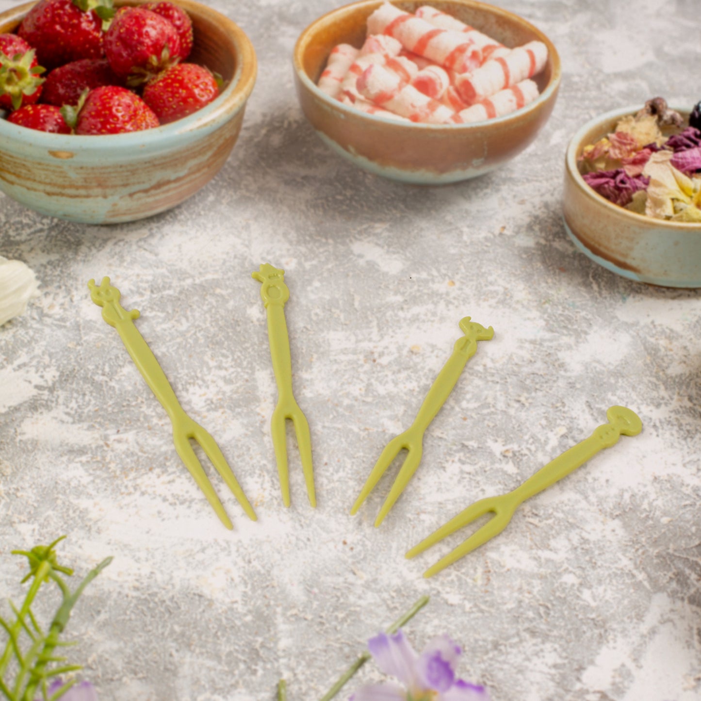 Plastic Dessert Forks - 50 Pcs Set for Cakes & Appetizers - Happy Price - Image 3