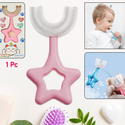 Star  U-shape Silicone Manual Toothbrush (1 Pc) - Happy Price - Image 1