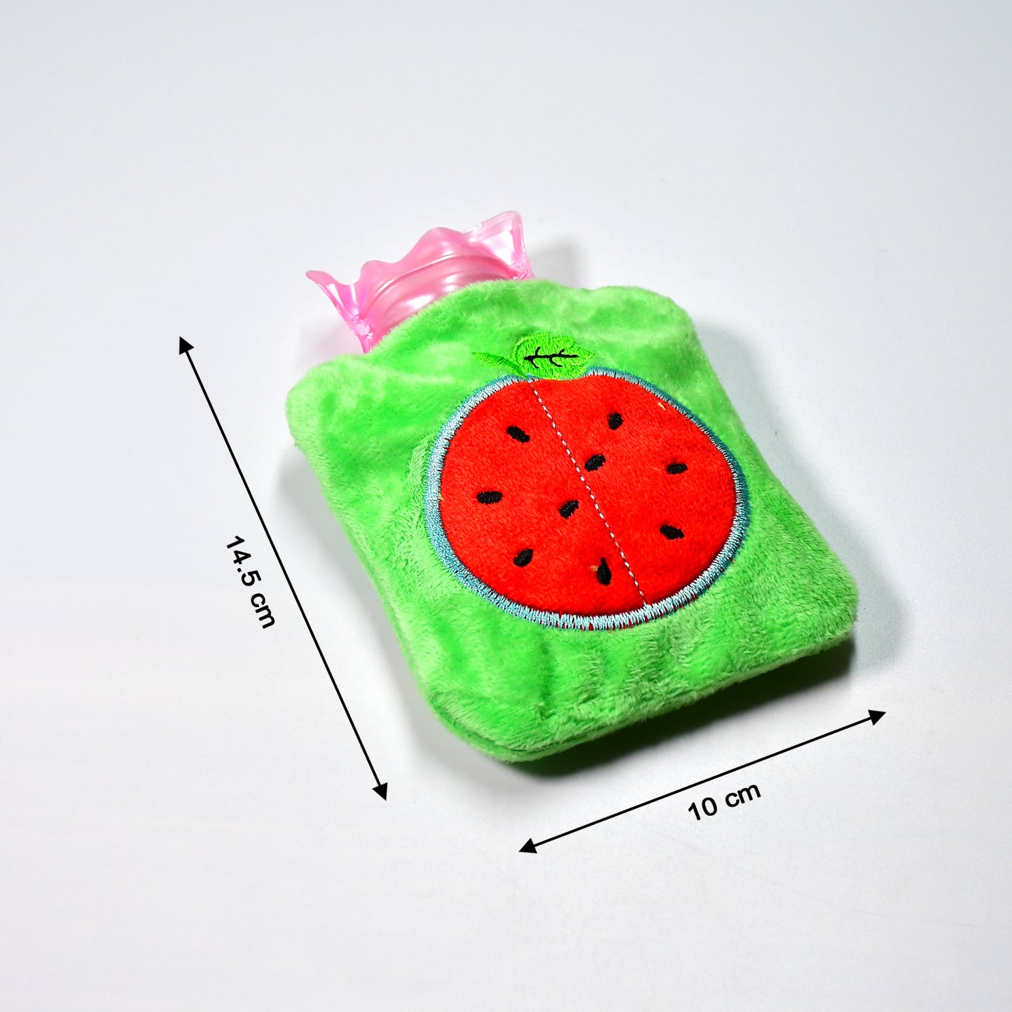 Watermelon Small Hot Water Bag With Cover For Pain Relief Neck Shoulder Pain And Hand Feet Warmer Menstrual Cramps. - Happy Price - Image 3