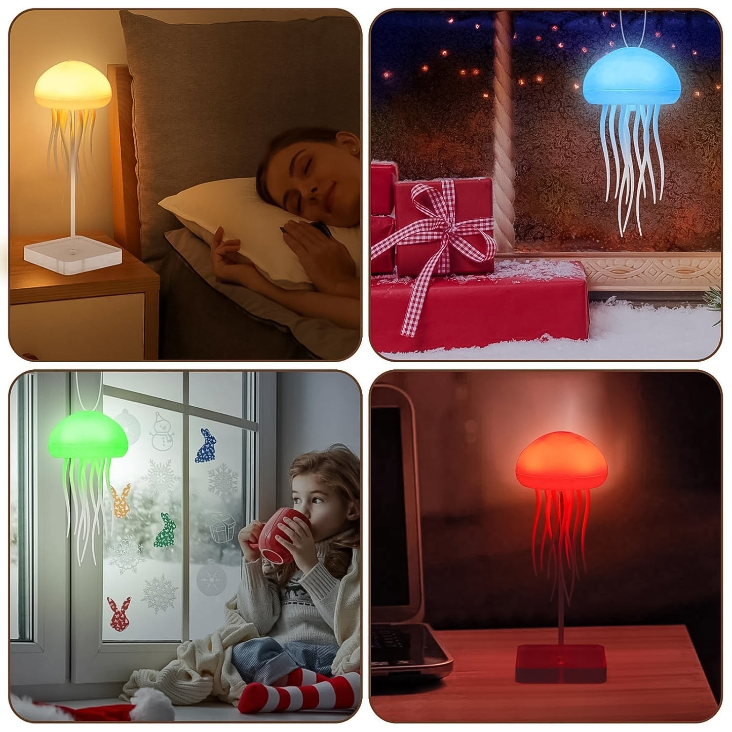 Jellyfish LED Mood Lamp - Colour Changing Ambient Light (1 Pc) - Happy Price - Image 3