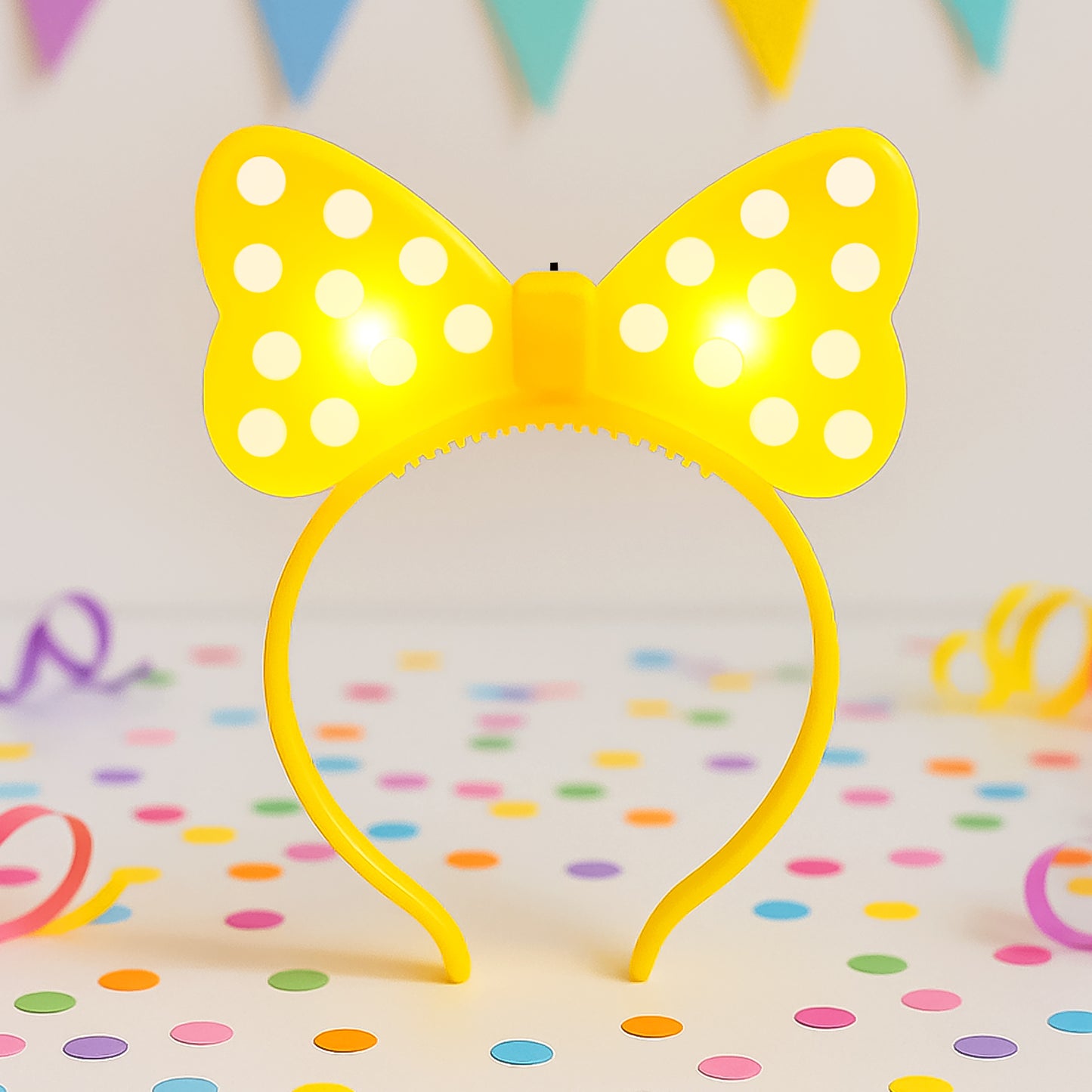 LED Glowing Bow Hairband for Kids (1 Pc) - Fun Party Accessory - Happy Price - Image 6