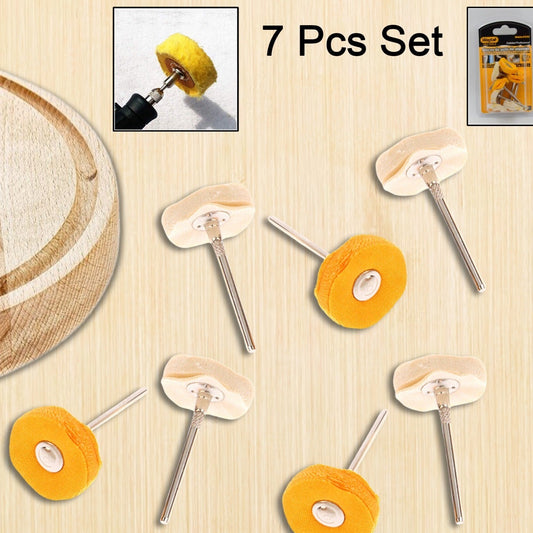 Polisher Buffer Wheel Polishing Buffing Pad Brush For Rotary Drill Bit (7 Pcs Set) - Happy Price - Image 1