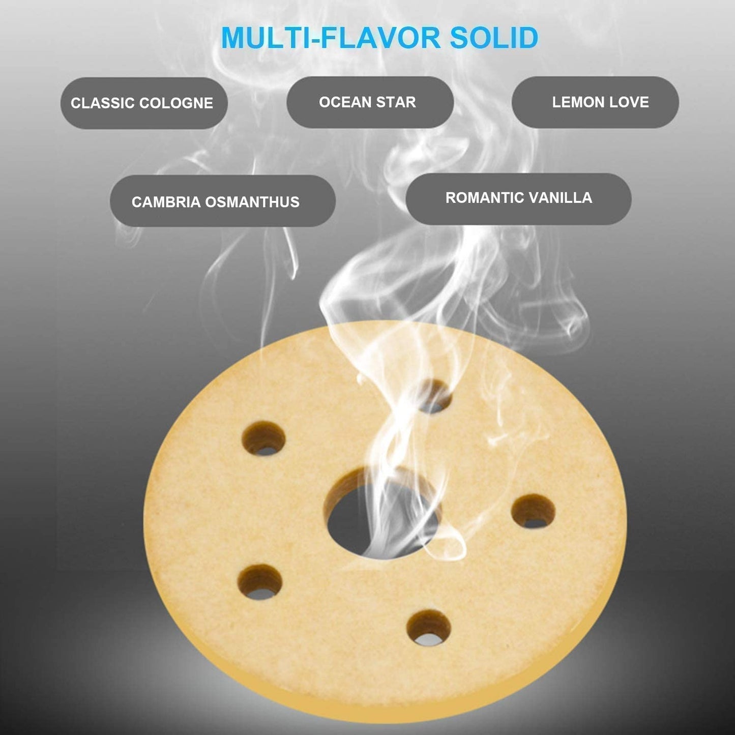 Solar Power Car Aroma Diffuser 360double Ring Rotating Design Car Fragrance Diffuser Car Perfume Air Freshener For Dashboard Home Office - Happy Price - Image 3