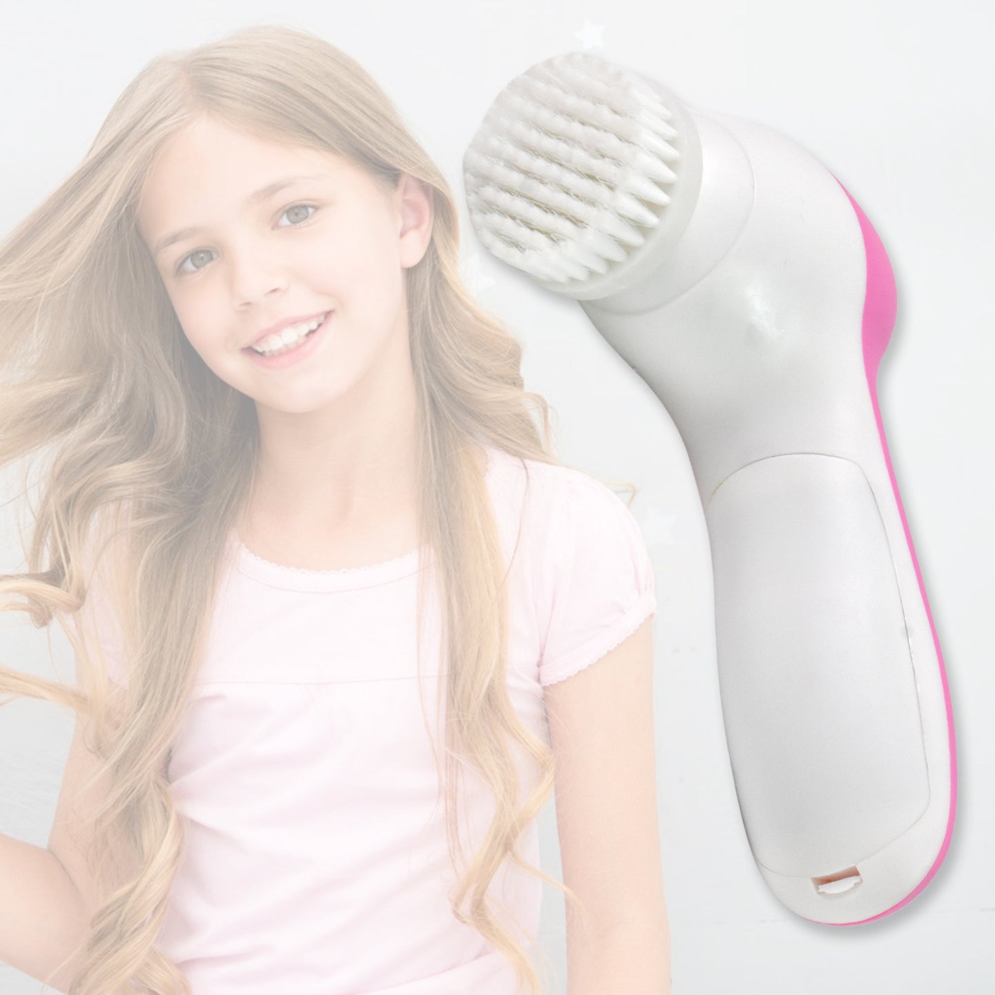 Facial Beauty Brush Face Massager (1 Pc  With 2 Aa Battery Included) - Happy Price - Image 4