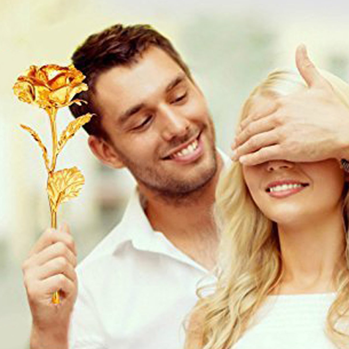 0879 B Golden Rose Used In All Kinds Of Places Like Household Offices Cafes Etc. For Decorating And To Look Good Purposes And All. - Happy Price - Image 6