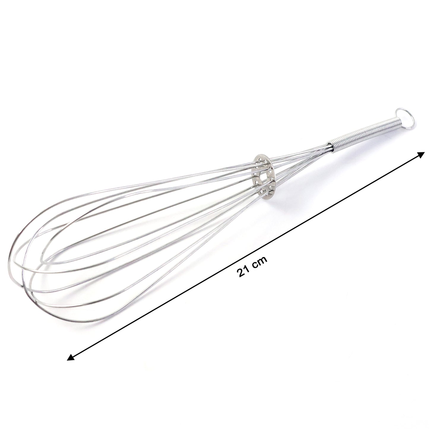 Manual Stainless Steel Egg Whisk - Handheld Kitchen Mixer (1 Pc) - Happy Price - Image 5
