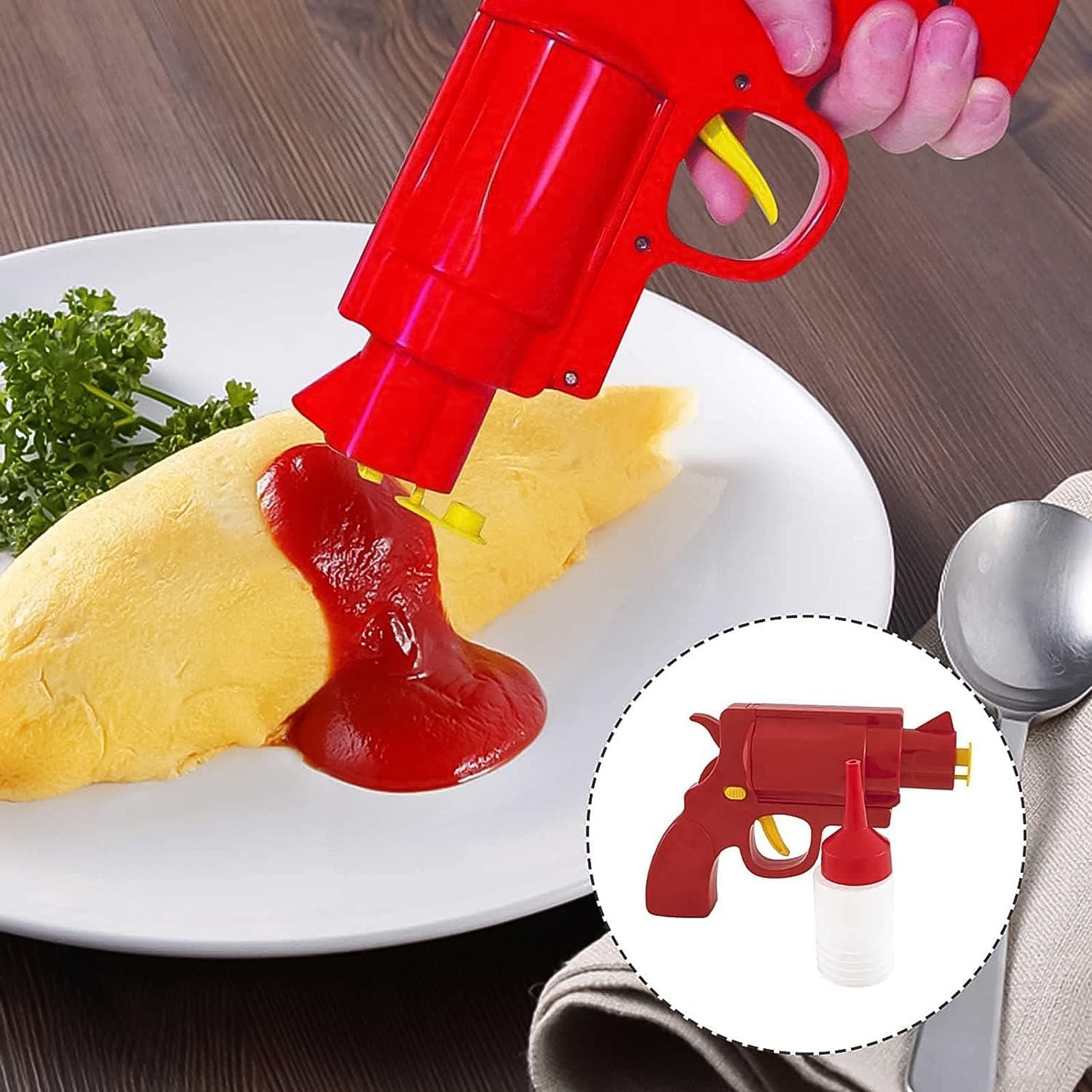 Ketchup Dispenser Mustard Bottle Gun (1 Pc) - Happy Price - Image 5