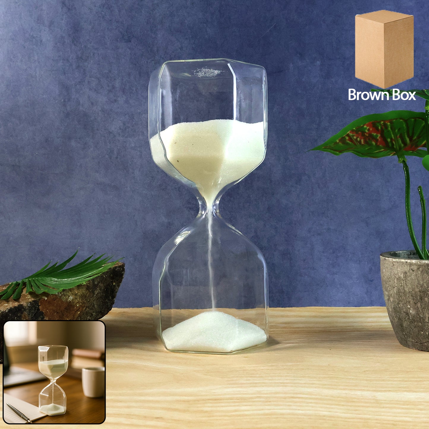 Elegant Glass Sand Timer for Focus & Decor (1 Pc, ~2.5 Min) - Happy Price - Image 2