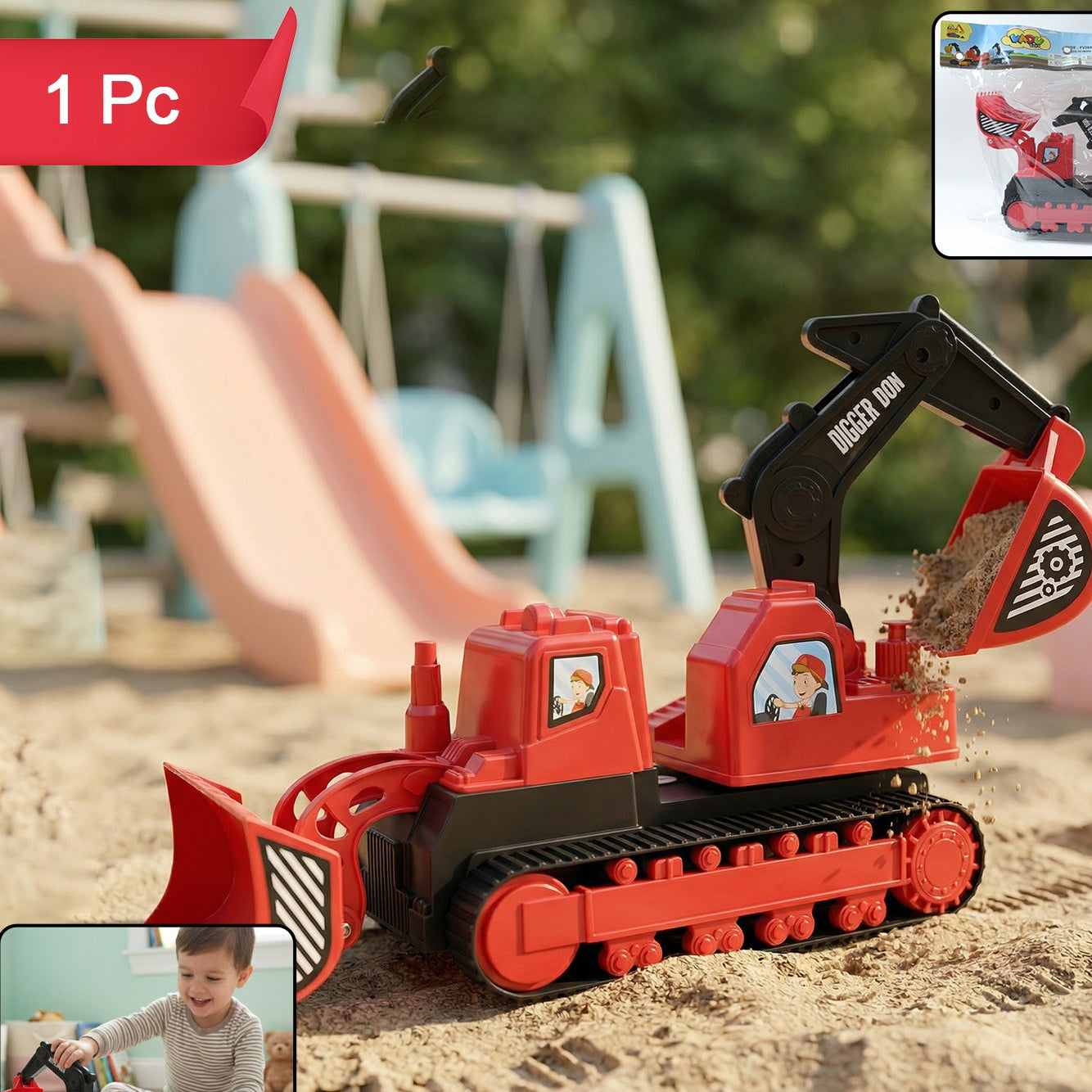 Digger Don Construction Track Toy 1 Pc