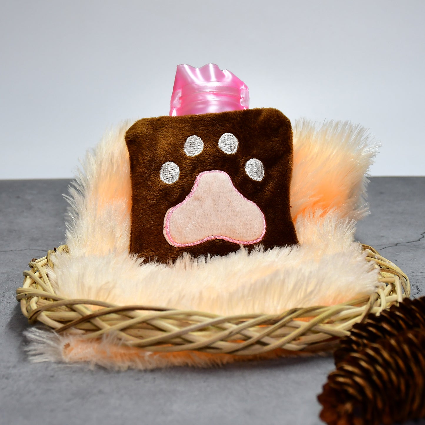 Paw Print Small Hot Water Bag With Cover For Pain Relief Neck Shoulder Pain And Hand Feet Warmer Menstrual Cramps. - Happy Price - Image 6