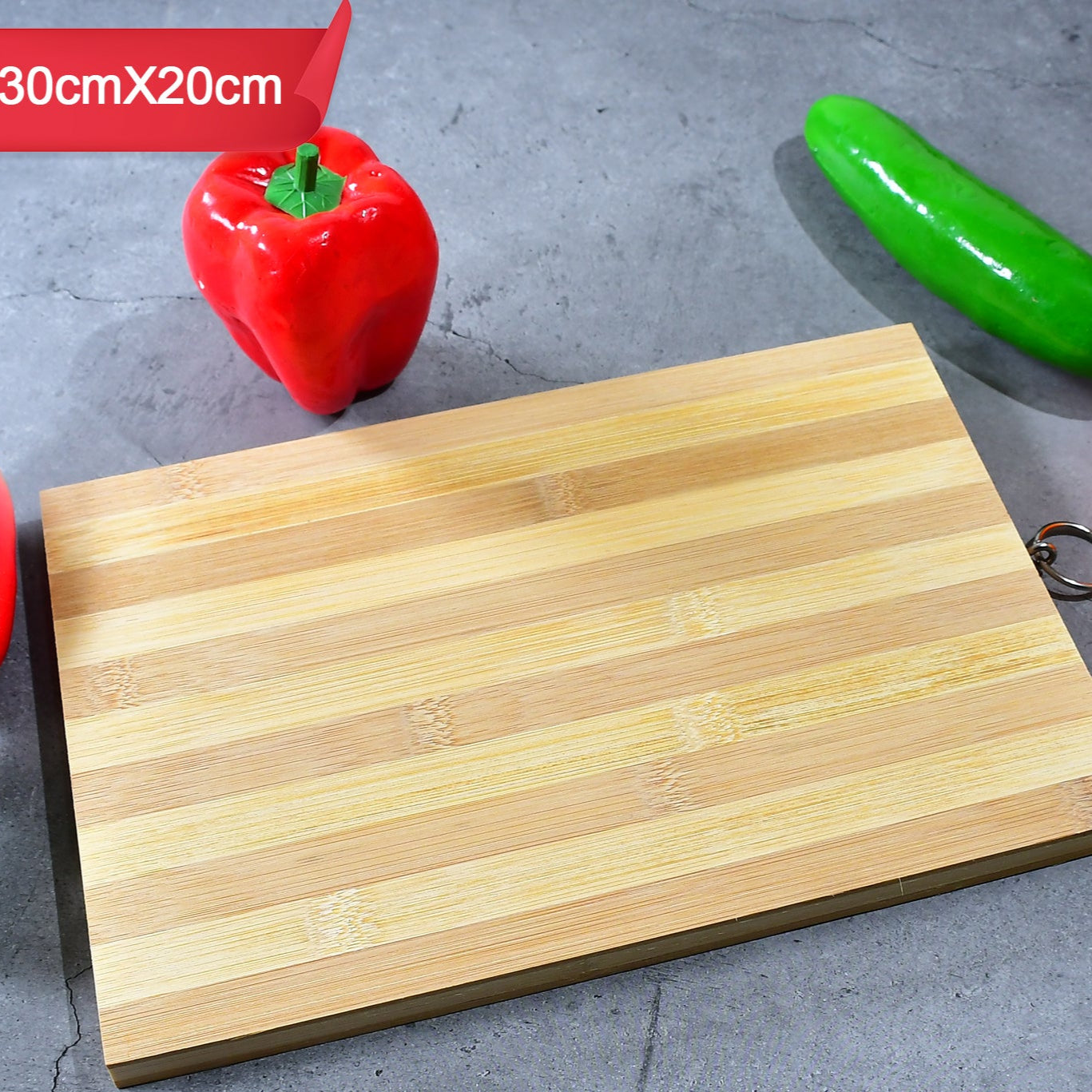 Natural Wood Chopping Cutting Board For Kitchen Vegetables Fruits  Cheese Bpa Free. - Happy Price - Image 1