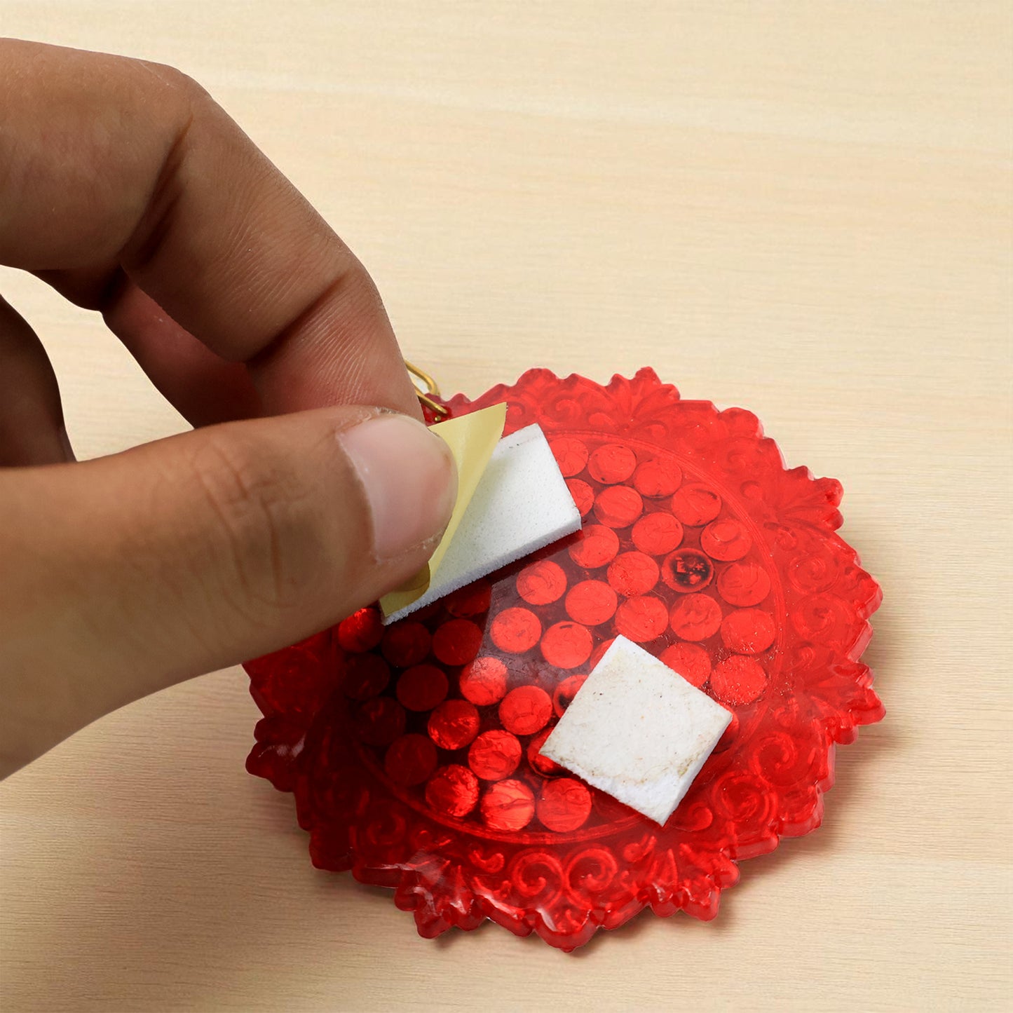 Shubh Labh Door Hanging Decor Set (2 Pc) - Auspicious Wall Ornament - Happy Price - Image 4