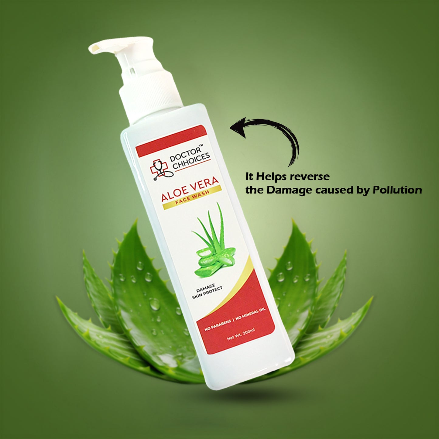Doctor Chhoices Aloe Vera Face Wash  200ml - Happy Price - Image 3