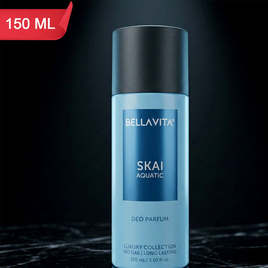 Bellavita Skai Aquatic Deo Perfume 150 ML - Fresh Marine Scent for All - Great Price - Image 1