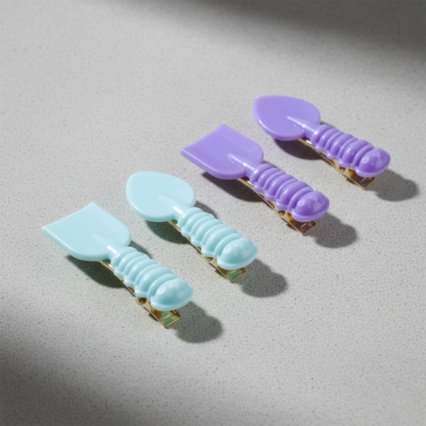 Cute Spoon & Spatula Shape Hair Clips - 4 Pc Set for Girls - Happy Price - Image 6