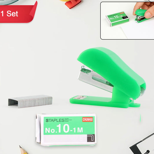Mini Stapler With 1 Strip Of Staples (1 Set) - Happy Price - Image 1