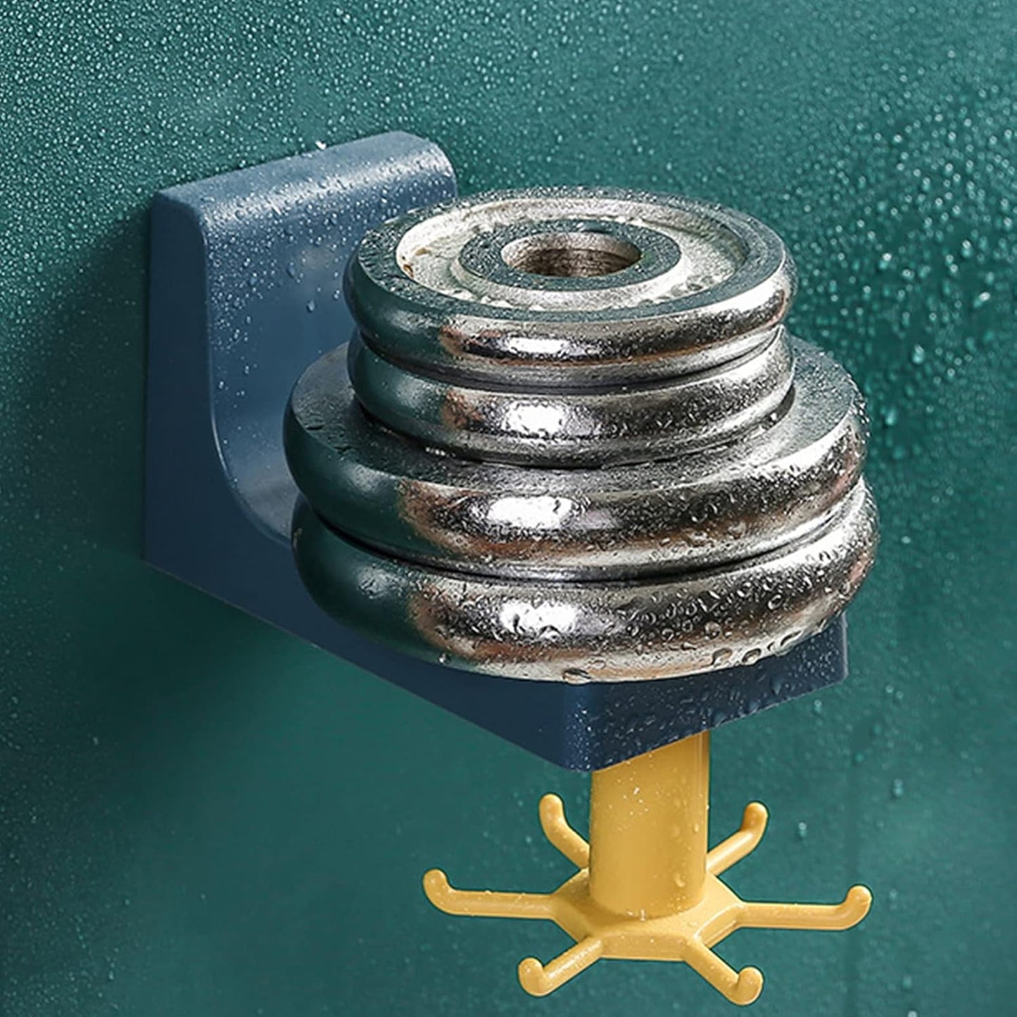 360 Degree Rotating Self Adhesive Plastic Wall Hook Hanger Multifunctional Hanger With 6 Heavy Duty Claw Hooks - Happy Price - Image 3