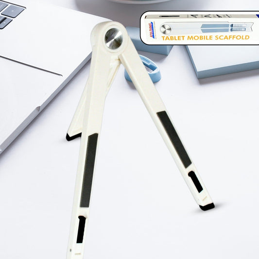 Slim Tablet Mobile Stand Adjustable Foldable Tablet Stand Scaffold (1 Pc) - Happy Price - Image 1