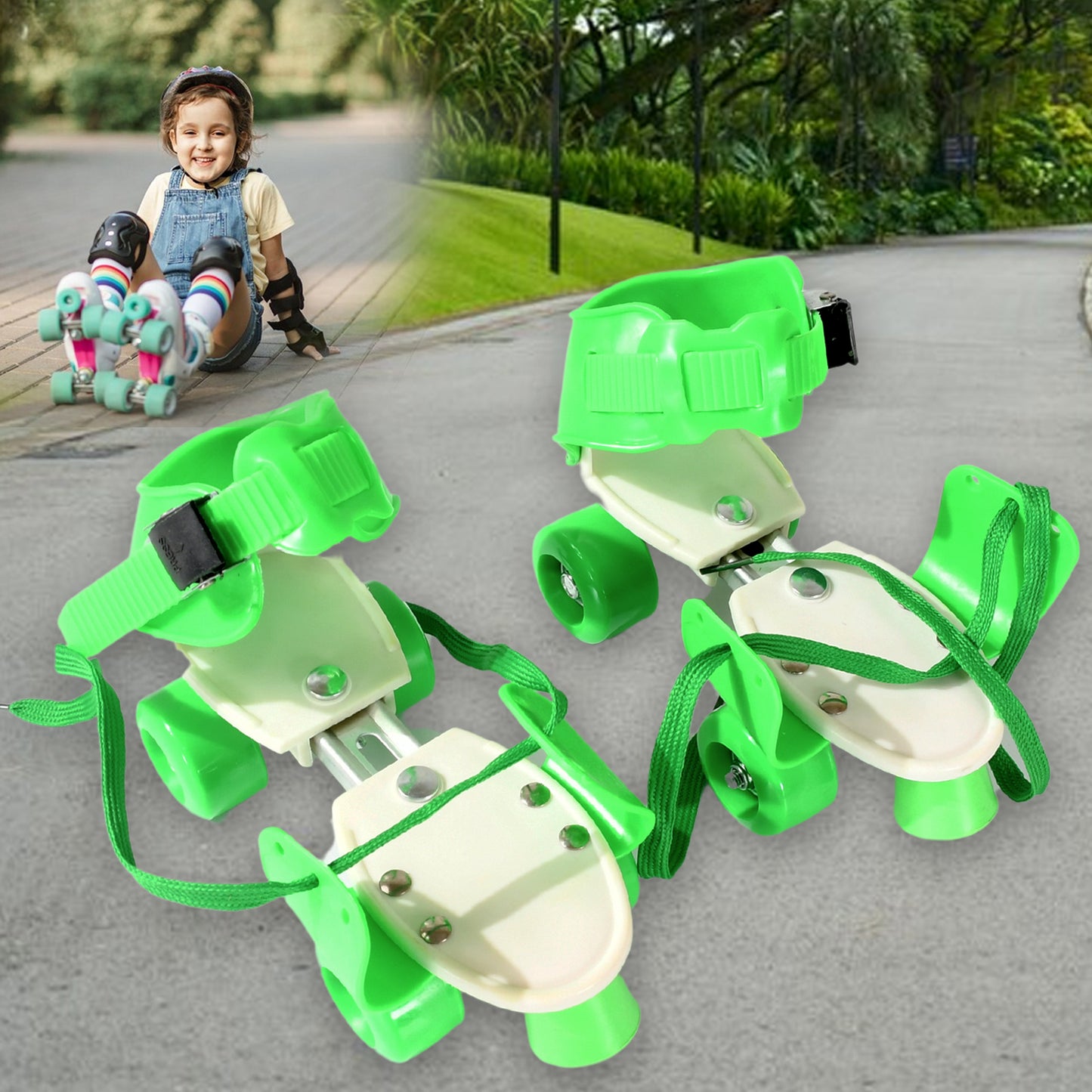 Roller Skates For Kids Very Adjustable  Comfortable To Use  Roller Skate Skating  (Pair Of 1) - Happy Price - Image 2