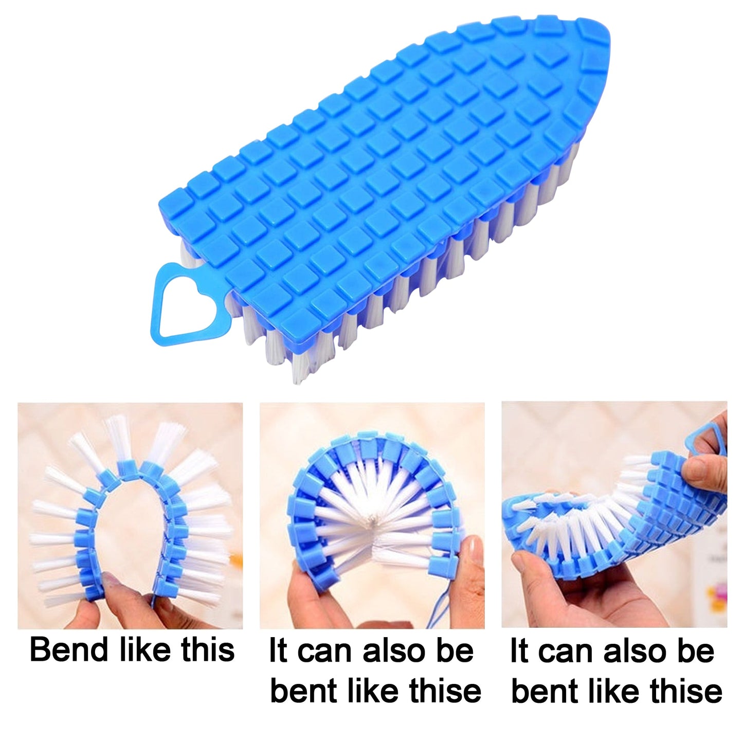 Flexible Plastic Cleaning Brush For Home Kitchen And Bathroom - Happy Price - Image 2