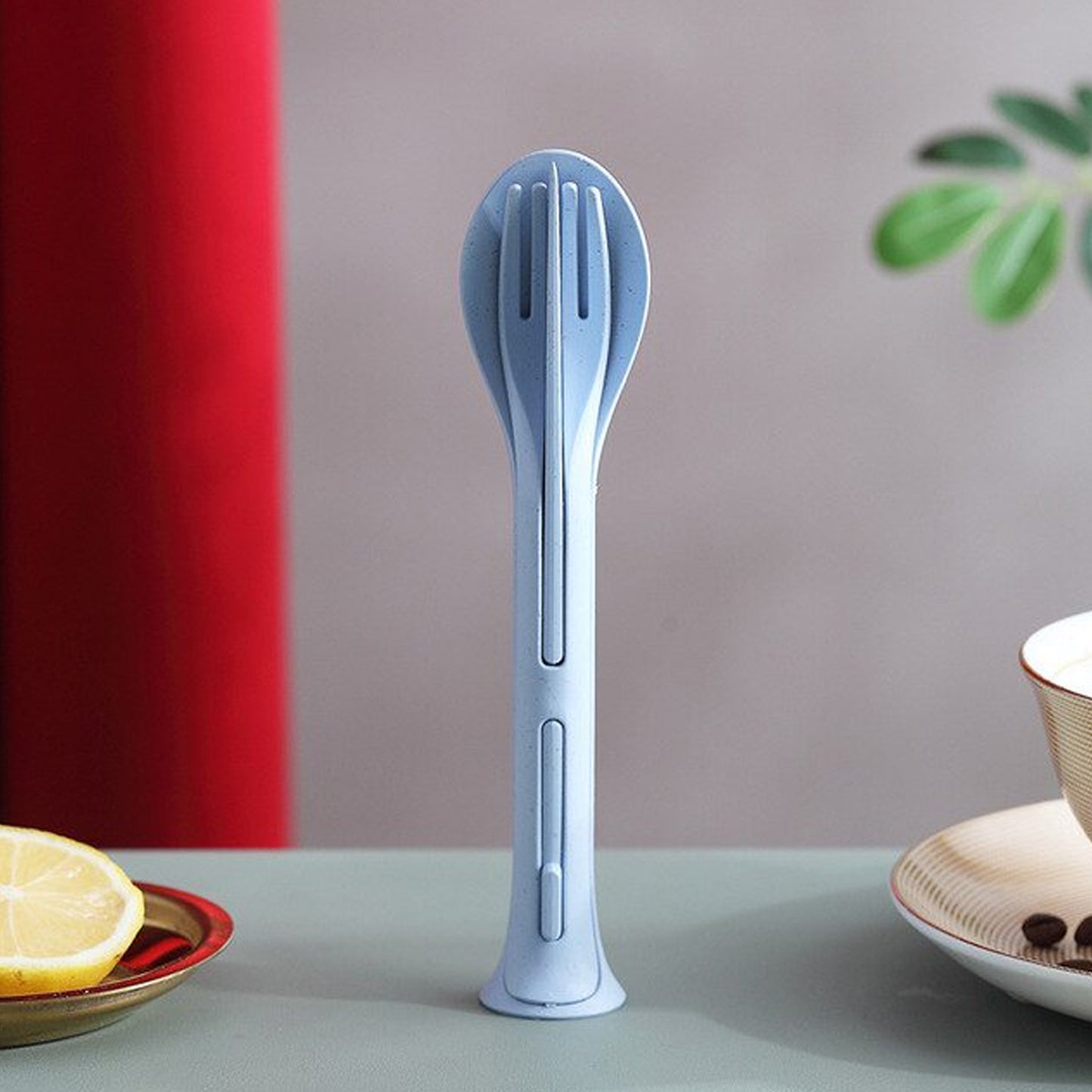 3 In 1 Reusable Spoon Knife Forks Tableware Spoon (3 Pcs Set) - Happy Price - Image 2