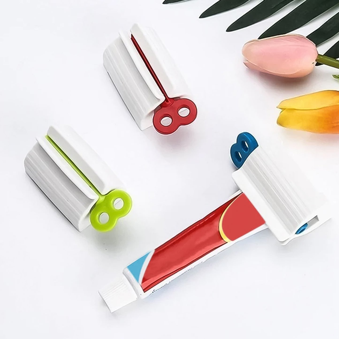 10 Pc Plastic Tube Squeezer Dispenser Set for Toothpaste & Creams - Happy Price - Image 4