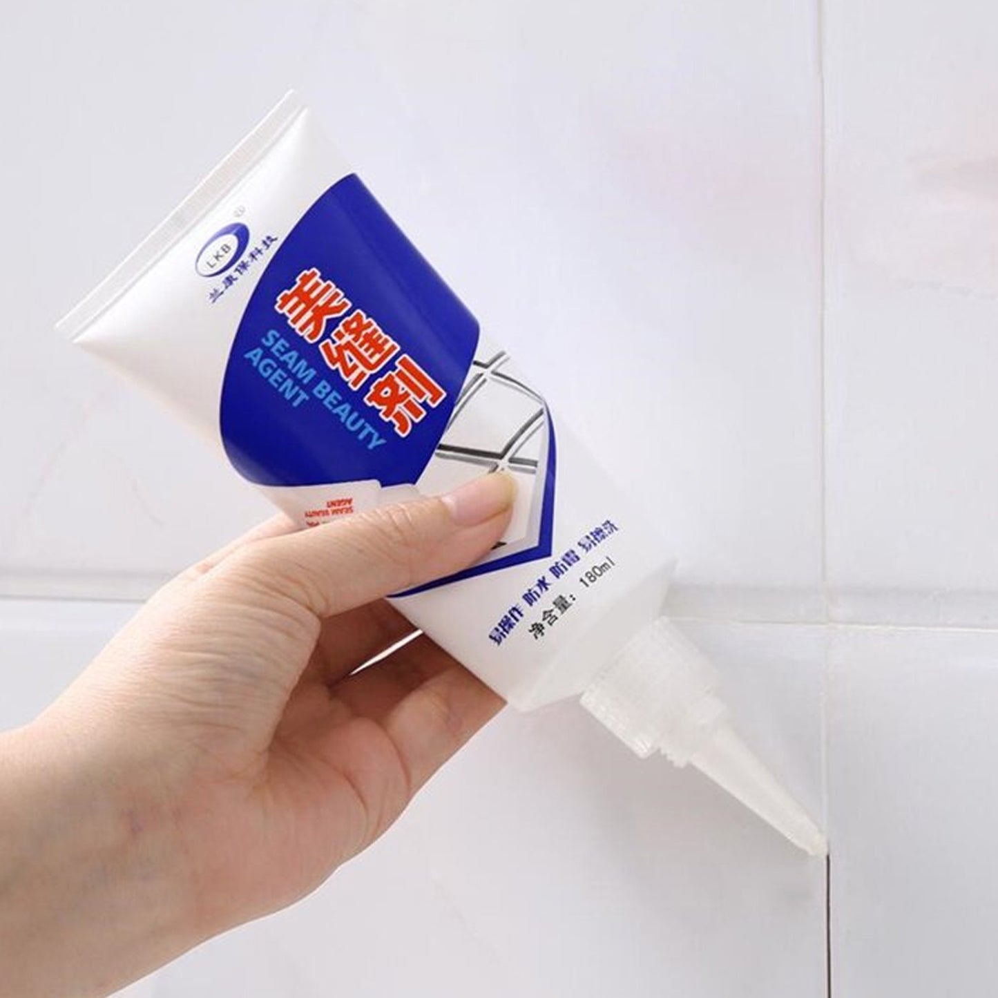 Waterproof Tile Gap  Crack  Grout Filler Water-resistant Silicone Sealant For Diy Home Sink Gaps  Tiles Gaps  Grouts Repair Filler Tube For Home Office Bathroom Toilets Kitchen (180 Ml) - Happy Price - Image 6