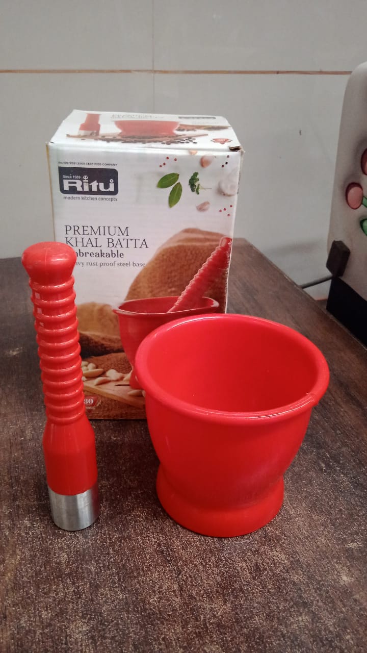 Ritu Heavy Duty Unbreakable Plastic Khal Batta Set (2 Pcs Set) - Happy Price - Image 7