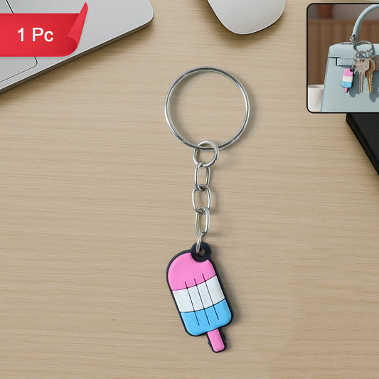 Cute Ice Cream Popsicle Keychain - 1 Pc Decorative Bag Charm - Happy Price - Image 1